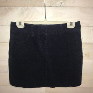 J. Crew Navy Corduroy Skirt